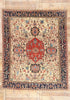 8 x 10 Ivory Vintage Persian Heriz Rug 61510