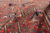 8 x 11 Red Vintage Persian Heriz Rug 61494