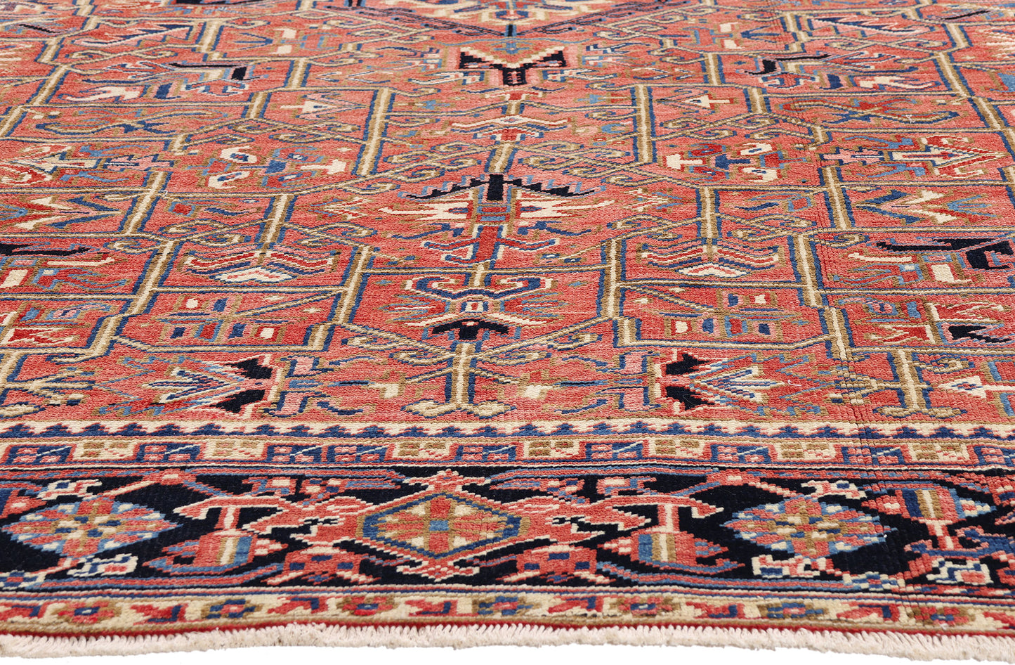 8 x 11 Red Vintage Persian Heriz Rug 61494