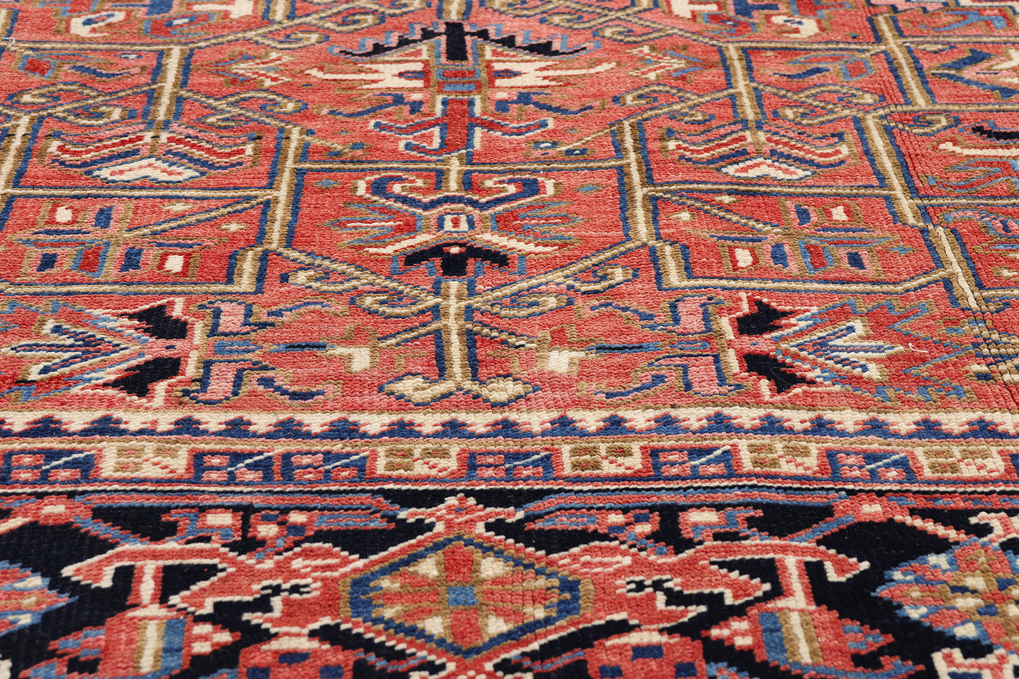 8 x 11 Red Vintage Persian Heriz Rug 61494