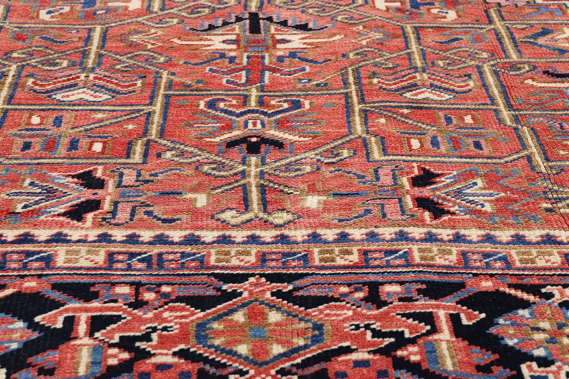 8 x 11 Red Vintage Persian Heriz Rug 61494