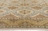 10 x 13 Beige Vintage Persian Kashan Rug 61523