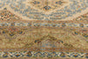 10 x 13 Beige Vintage Persian Kashan Rug 61523