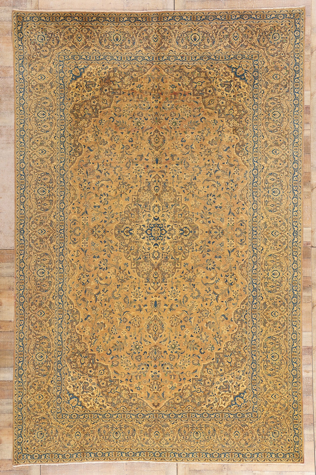 9 x 13 Vintage Persian Khorassan Rug 76306