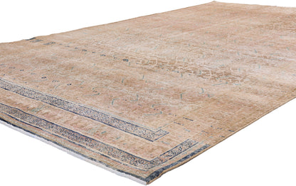 7 x 11 Rust Vintage Persian Mahal Rug 61396