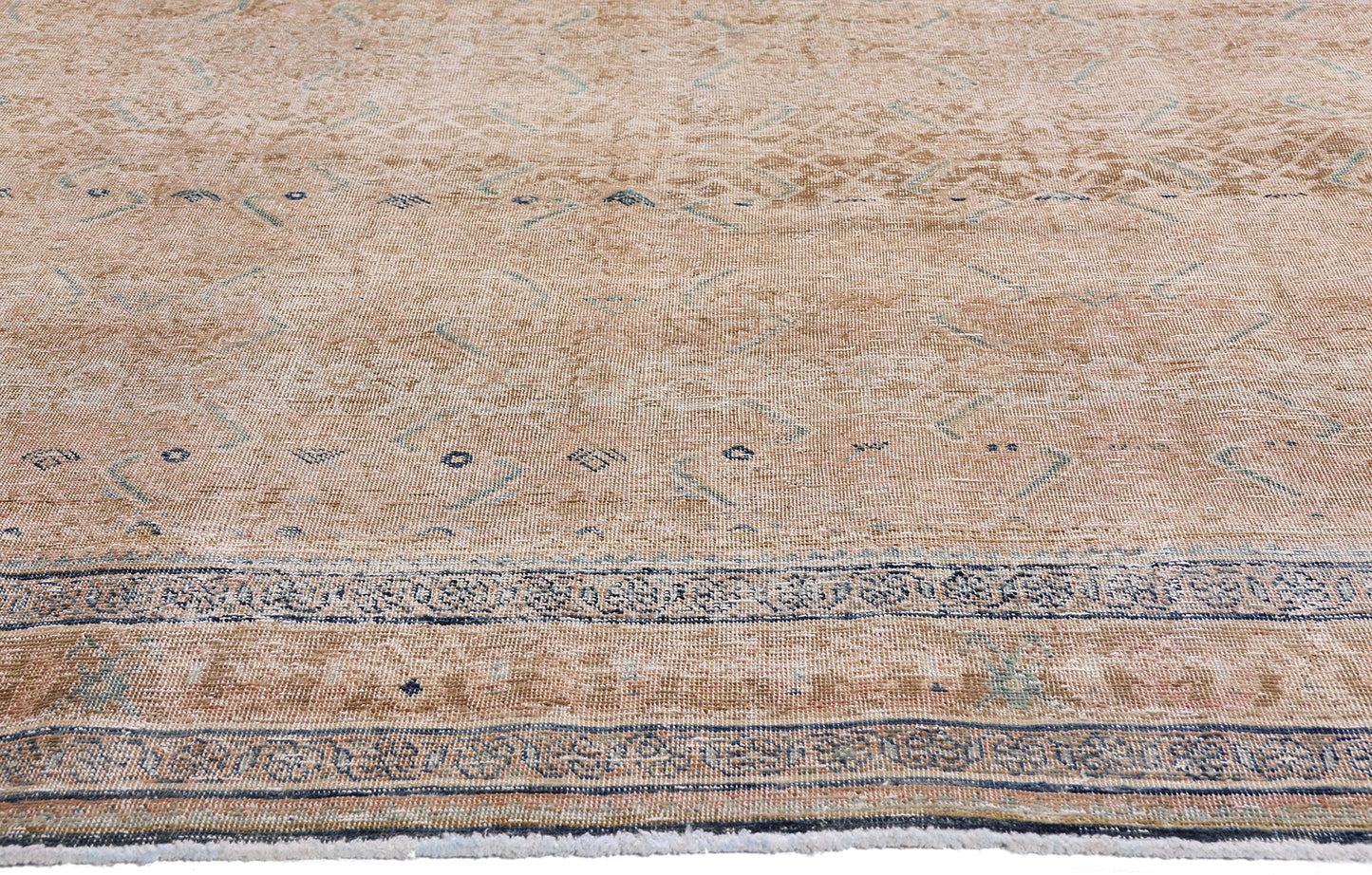 7 x 11 Rust Vintage Persian Mahal Rug 61396