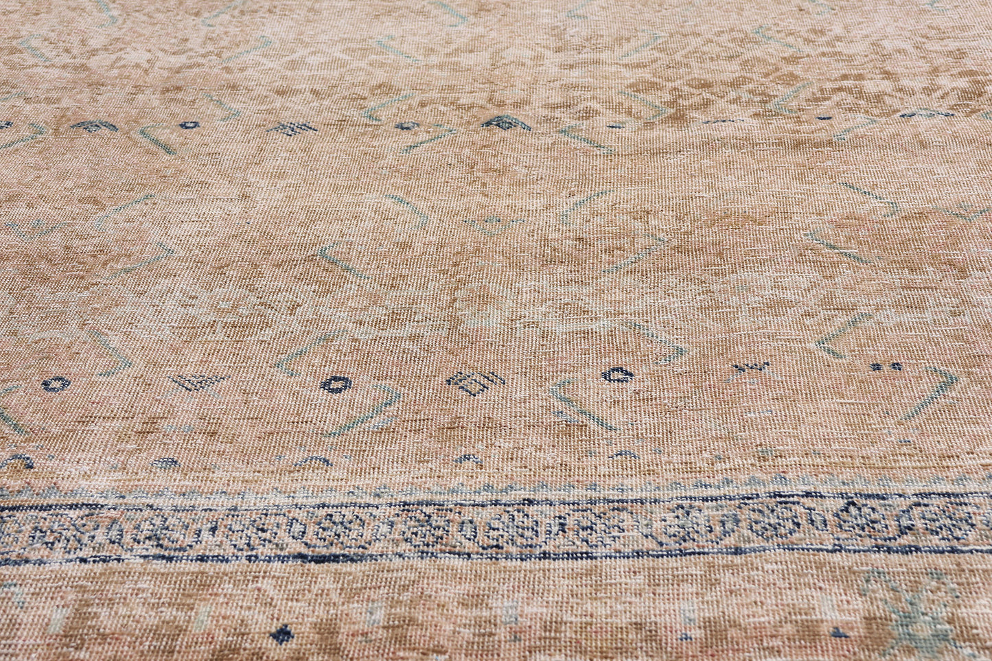 7 x 11 Rust Vintage Persian Mahal Rug 61396