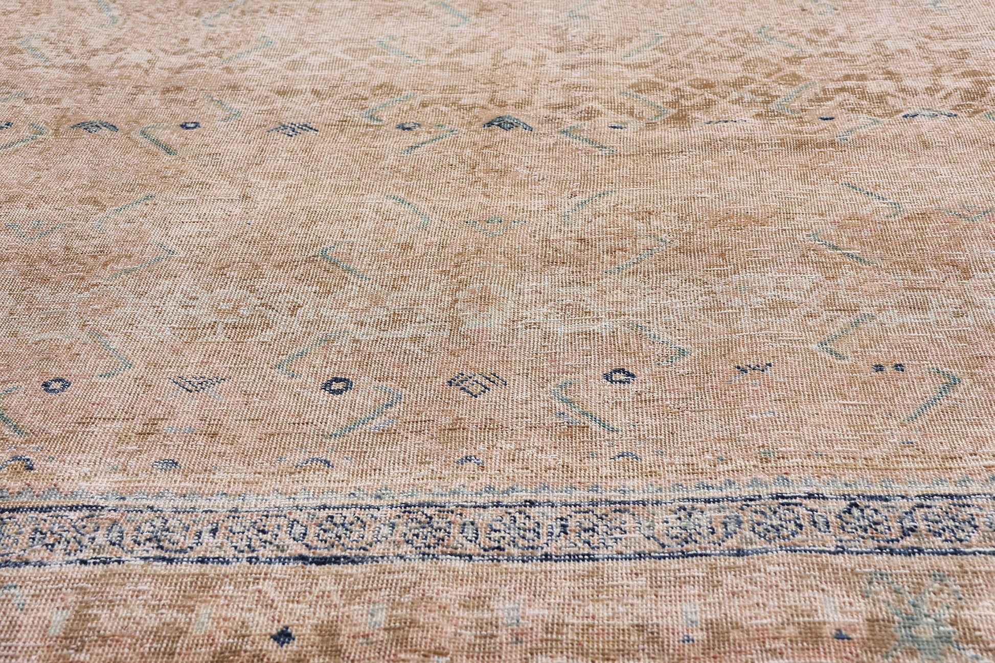 7 x 11 Rust Vintage Persian Mahal Rug 61396