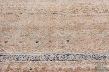 7 x 11 Rust Vintage Persian Mahal Rug 61396