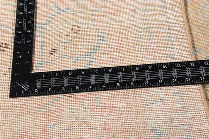 9 x 13 Tan Vintage Persian Mahal Rug 61397
