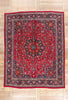 10 x 12 - Red Vintage Persian Mashhad Rug - 75916