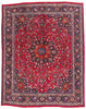 10 x 12 - Red Vintage Persian Mashhad Rug - 75916