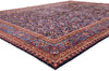 10 x 12 Navy Blue Vintage Persian Mashhad Rug 61432