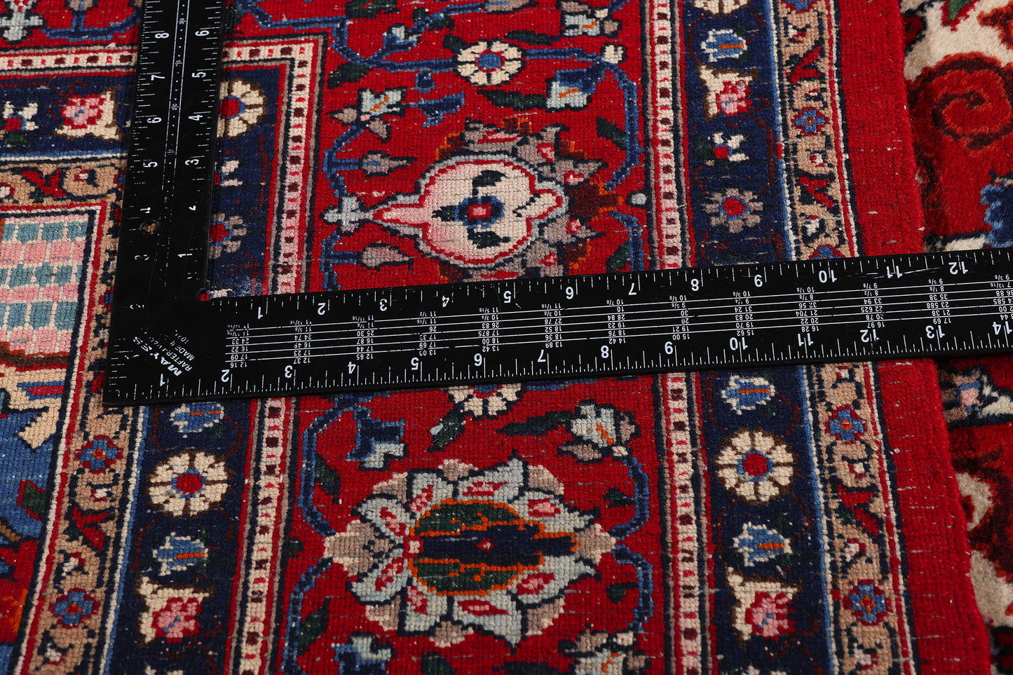 10 x 13 - Red Vintage Persian Mood Rug - 76779