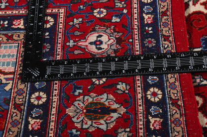 10 x 13 - Red Vintage Persian Mood Rug - 76779