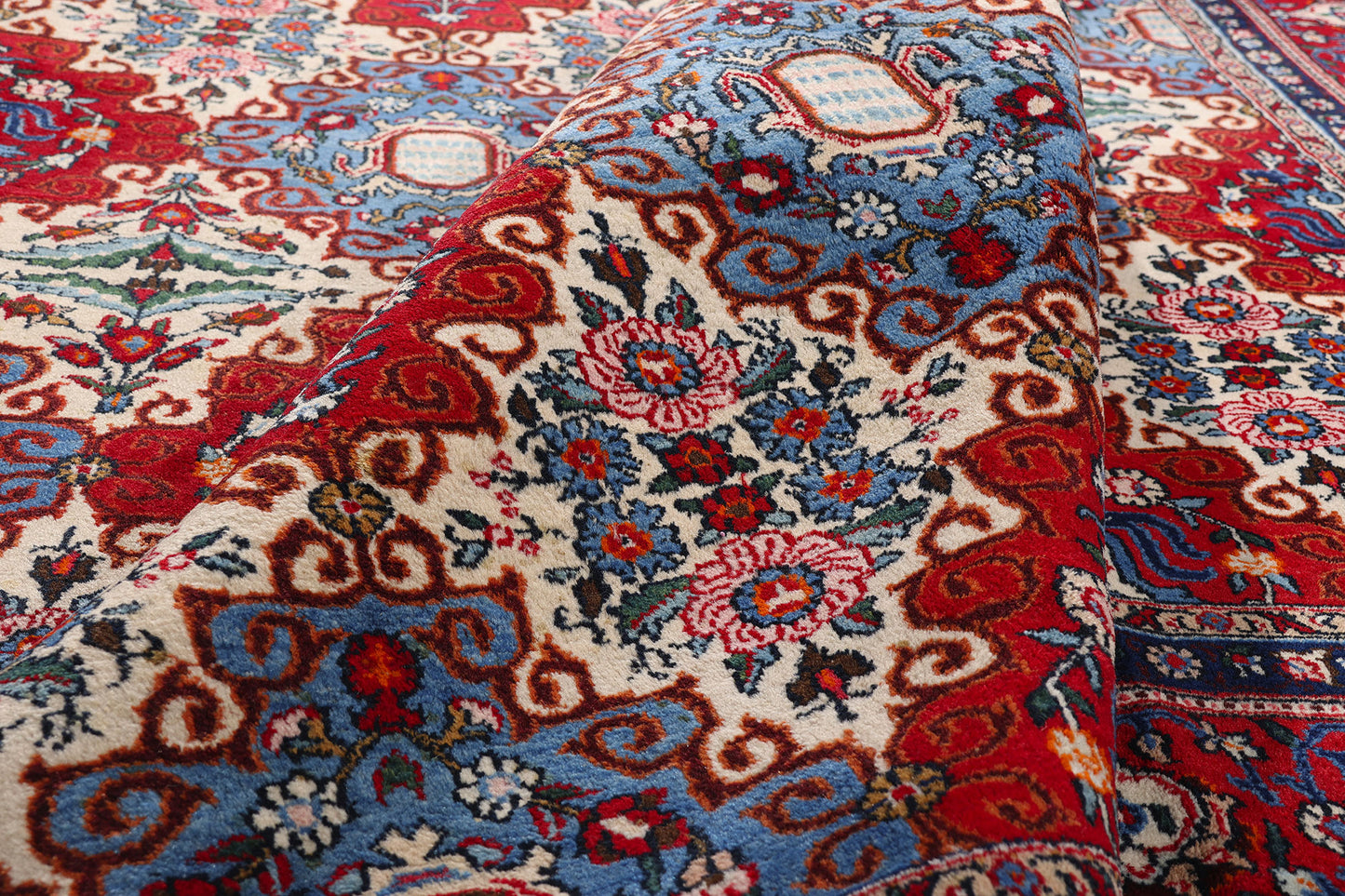 10 x 13 - Red Vintage Persian Mood Rug - 76779