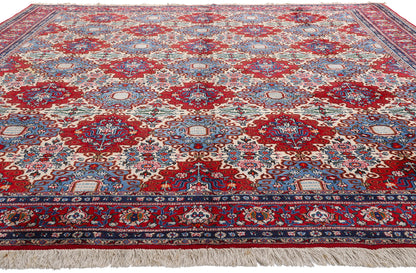 10 x 13 - Red Vintage Persian Mood Rug - 76779