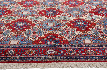 10 x 13 - Red Vintage Persian Mood Rug - 76779