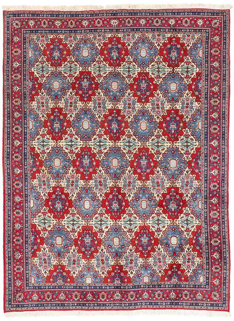 10 x 13 - Red Vintage Persian Mood Rug - 76779