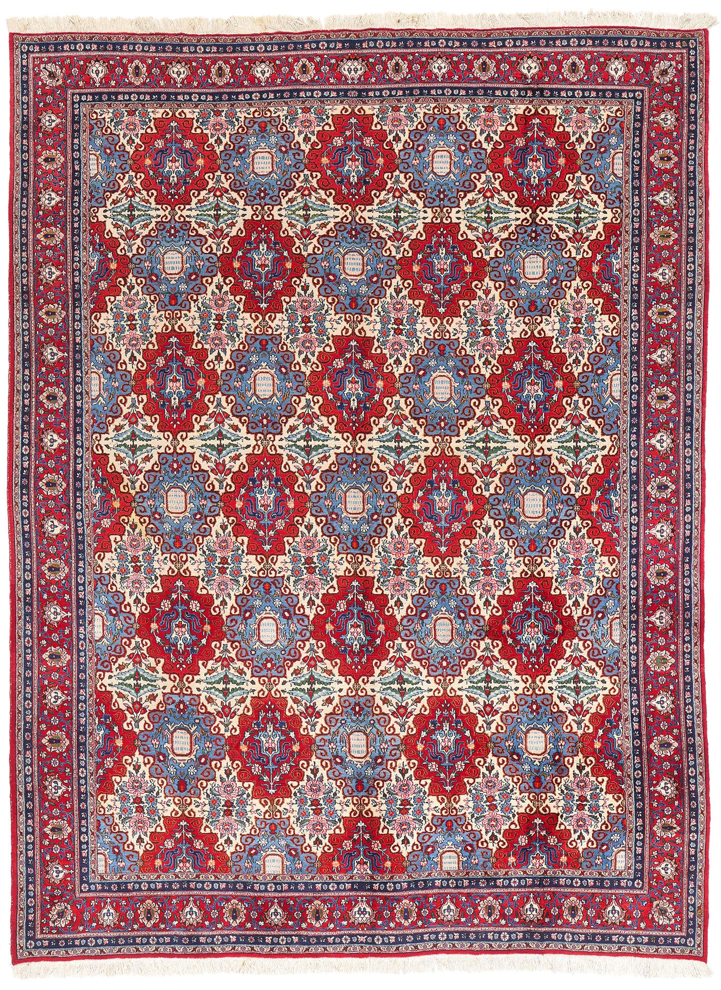 10 x 13 - Red Vintage Persian Mood Rug - 76779