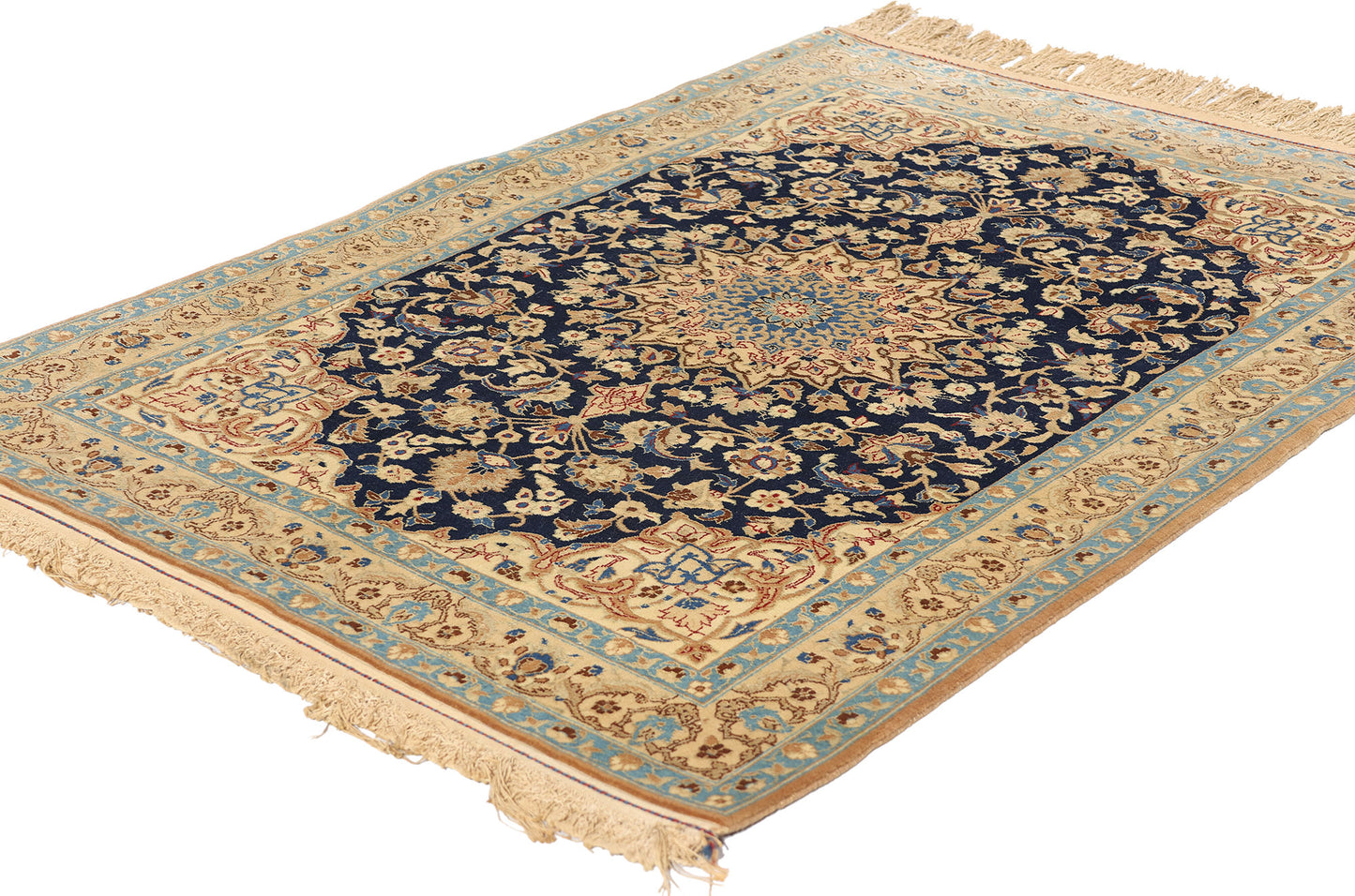 3 x 4 Vintage Persian Nain Rug 78925