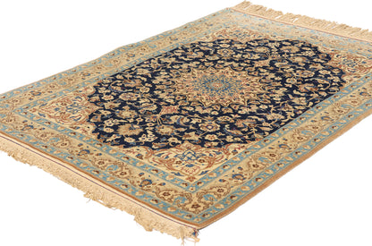 3 x 4 Vintage Persian Nain Rug 78925