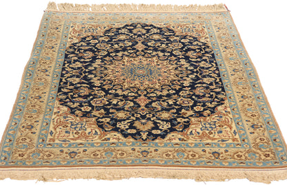 3 x 4 Vintage Persian Nain Rug 78925