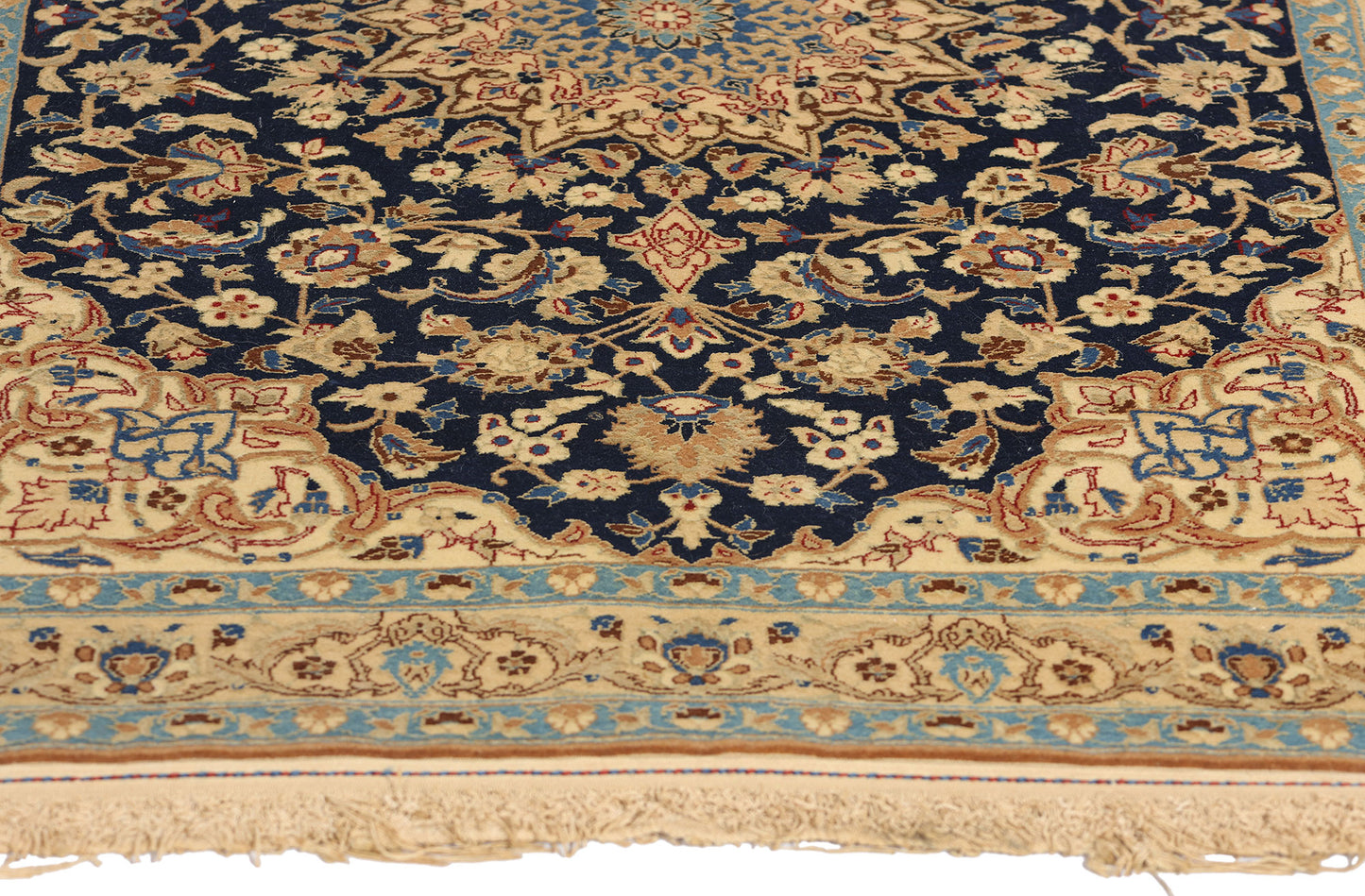 3 x 4 Vintage Persian Nain Rug 78925