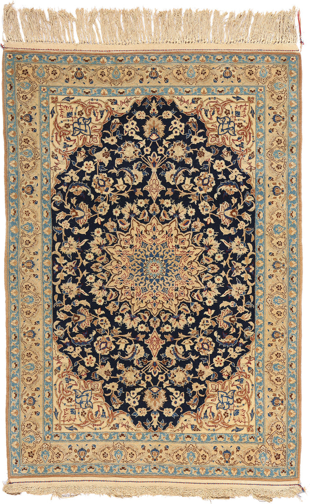 3 x 4 Vintage Persian Nain Rug 78925