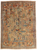 10 x 13 Beige Vintage Persian Najafabad Pictorial Rug 61437