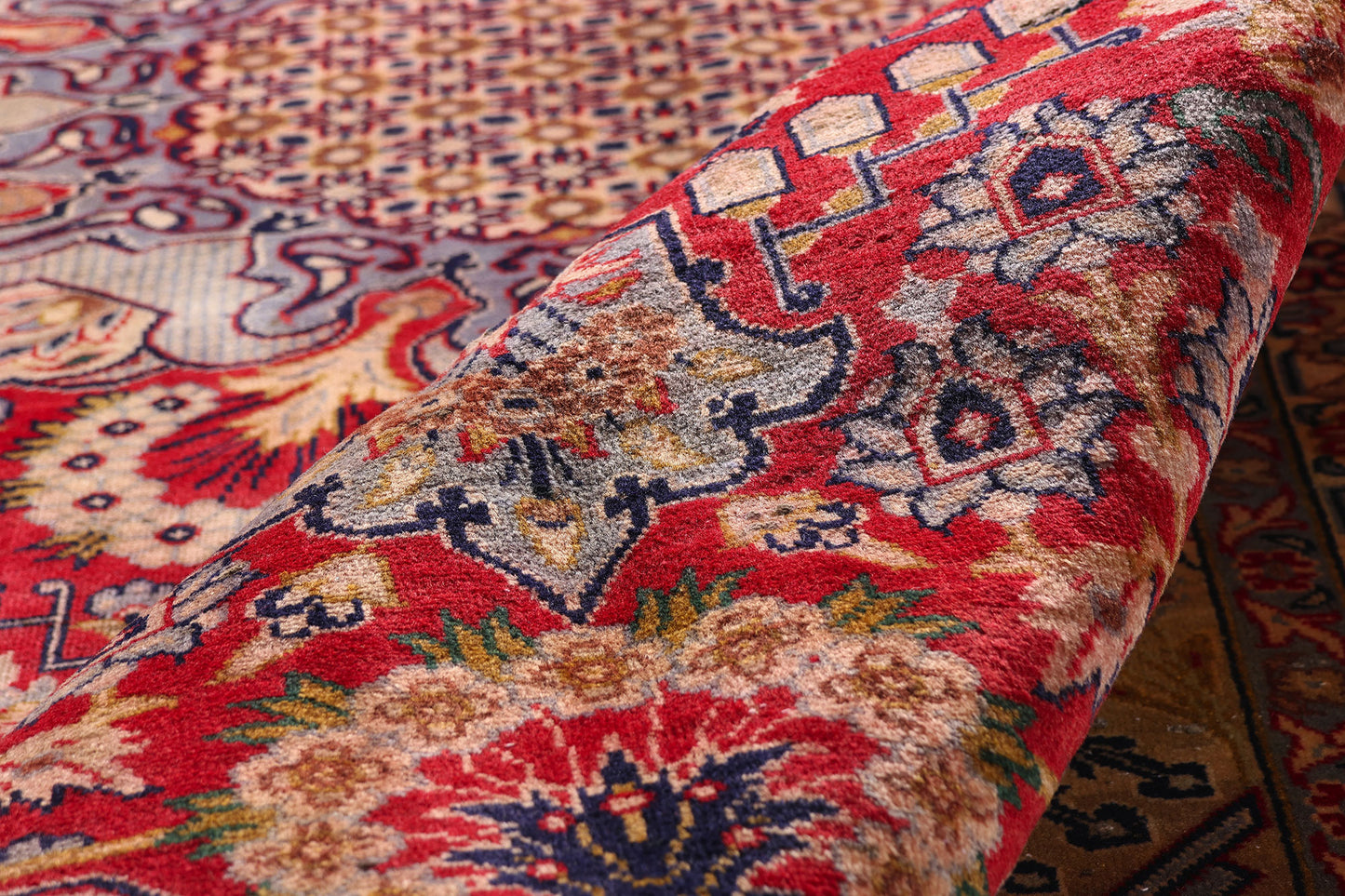 10 x 13 Red Vintage Persian Najafabad Rug 61543