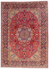 10 x 13 Red Vintage Persian Najafabad Rug 61543