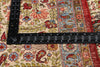 11 x 14 Ivory Vintage Persian Qum Rug 61545