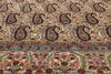 11 x 14 Ivory Vintage Persian Qum Rug 61545