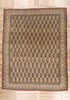 11 x 14 Ivory Vintage Persian Qum Rug 61545