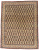 11 x 14 Ivory Vintage Persian Qum Rug 61545