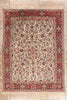 9 x 12 Ivory Vintage Persian Sarouk Rug 78163