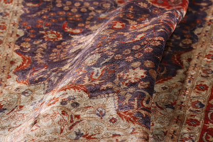 4 x 6 Vintage Persian Silk Qum Rug 79243