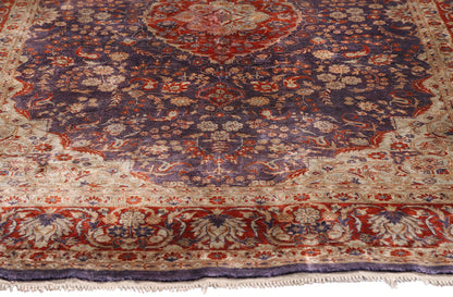 4 x 6 Vintage Persian Silk Qum Rug 79243
