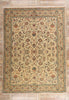 10 x 13 Beige Vintage Persian Tabriz Rug 75588