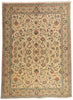 10 x 13 Beige Vintage Persian Tabriz Rug 75588