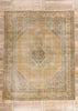 10 x 12 - Brown Vintage Persian Tabriz Rug - 80309