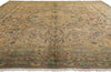 10 x 13 - Brown Vintage Persian Tabriz Rug - 76542