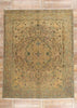 10 x 13 - Brown Vintage Persian Tabriz Rug - 76542