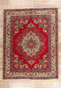 10 x 12 Red Vintage Persian Tabriz Rug 75766
