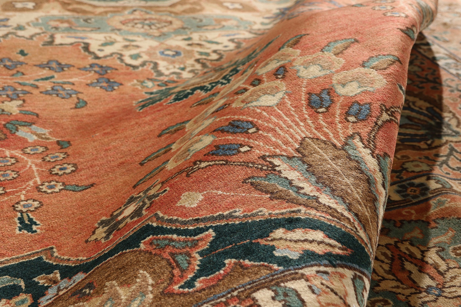 10 x 12 Rust Vintage Persian Tabriz Rug  75586