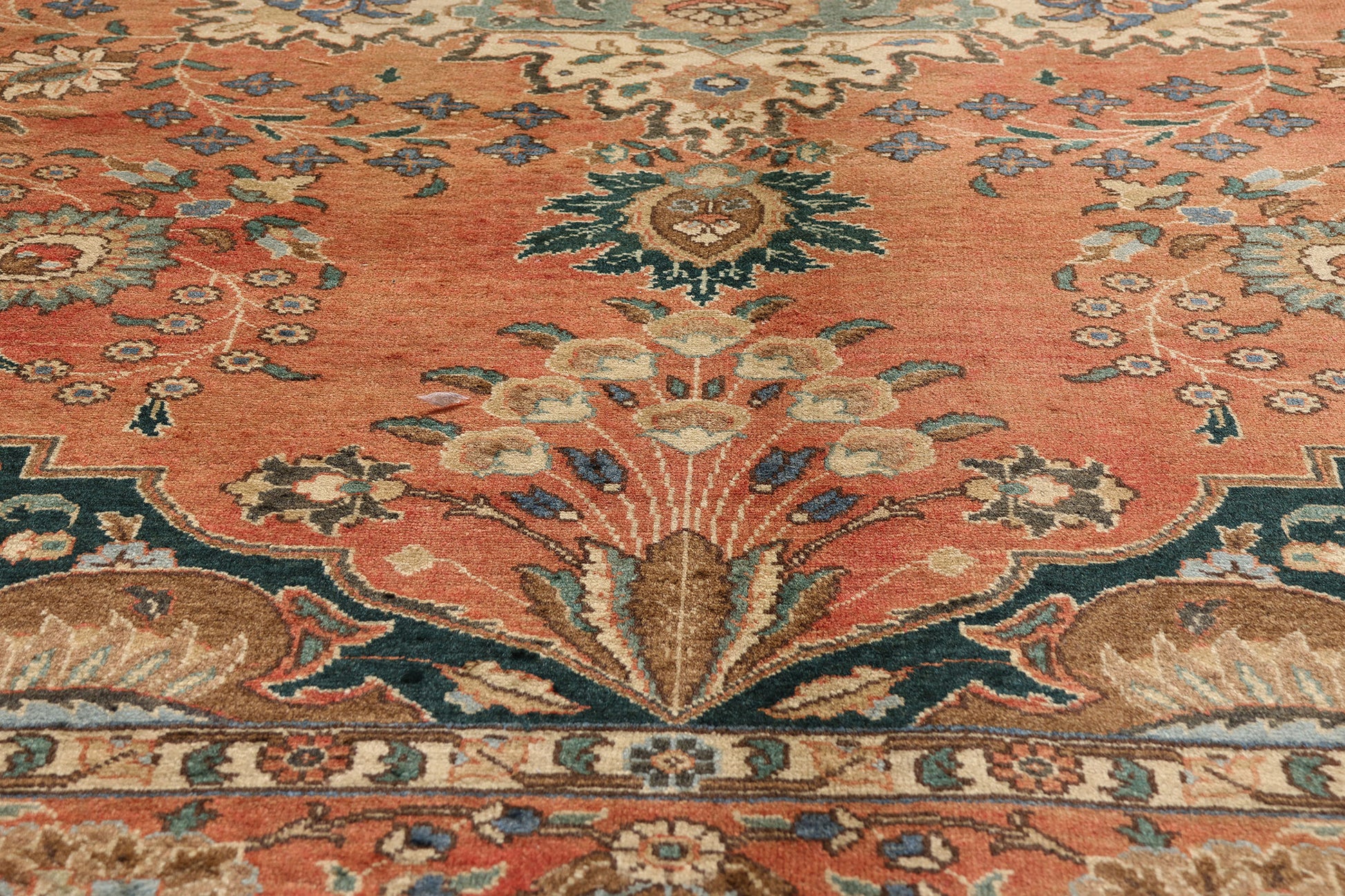 10 x 12 Rust Vintage Persian Tabriz Rug  75586