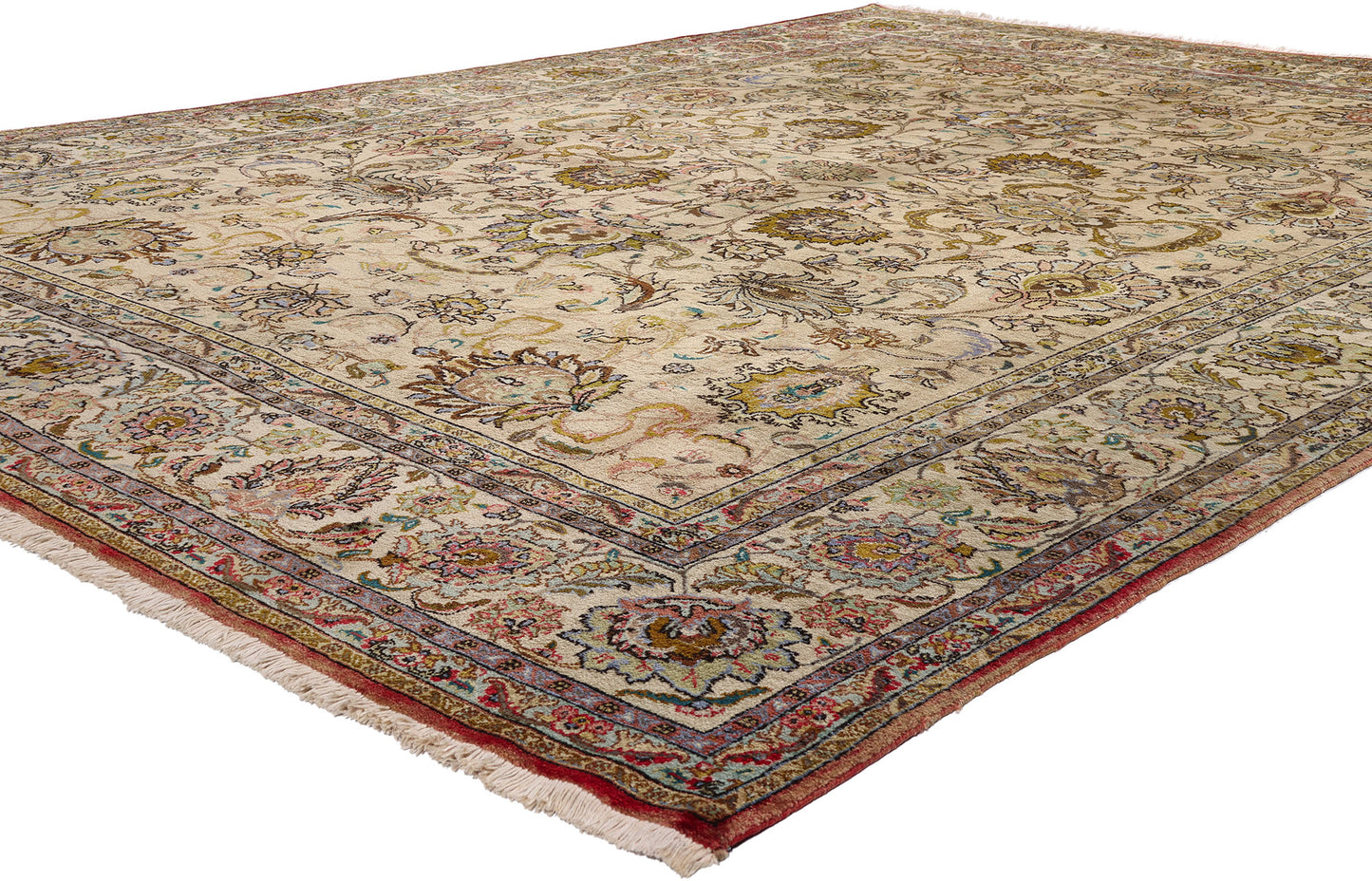 10 x 13 - Vintage Persian Tabriz Rug - 71929