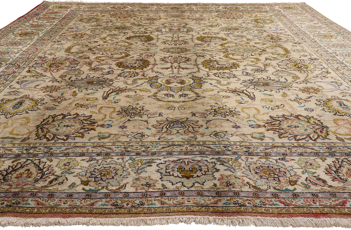 10 x 13 - Vintage Persian Tabriz Rug - 71929
