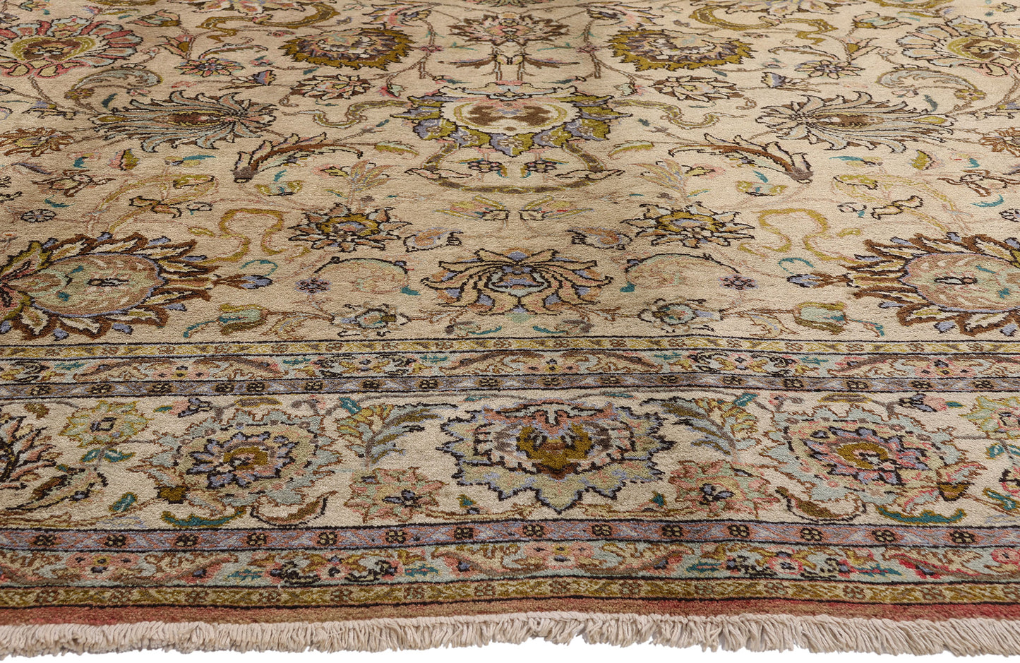 10 x 13 - Vintage Persian Tabriz Rug - 71929